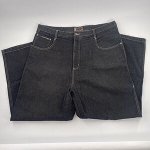 Vintage 90s Y2K Karl Kani dark denim Baggy‎ Hip Hop Daved by the bell jeans